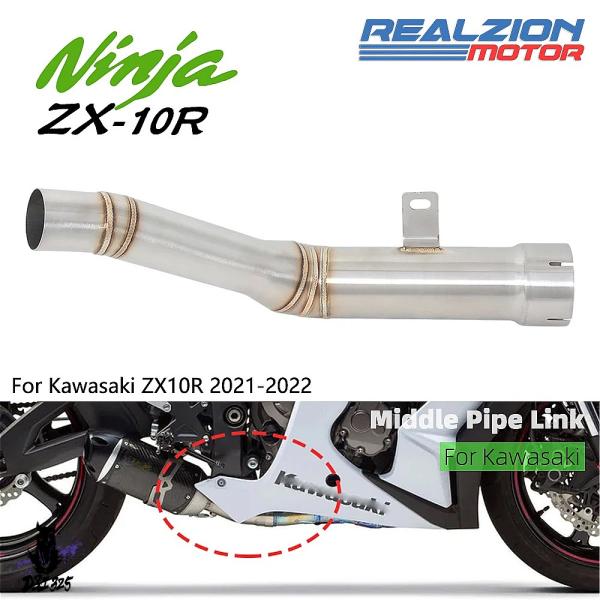 【互換品】 カワサキZX10r用REALZION-ZX 10r ステンレス鋼モーターサイクルエキゾー...