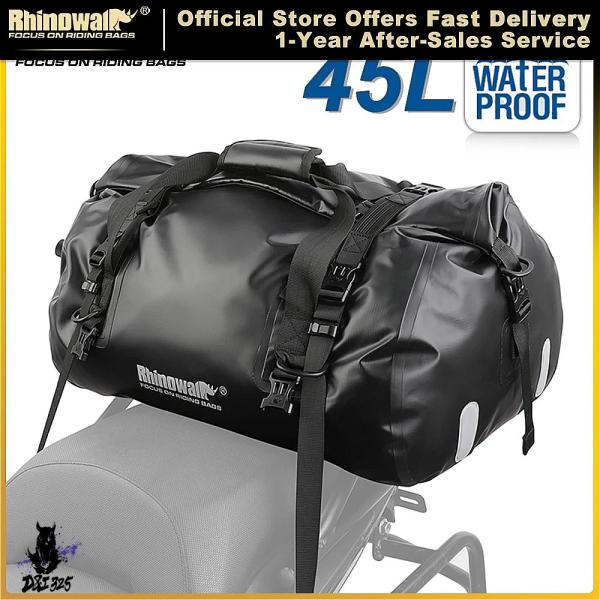 【互換品】 バイク用45L防水PVCラインストーン付きサドルバッグ 社外製