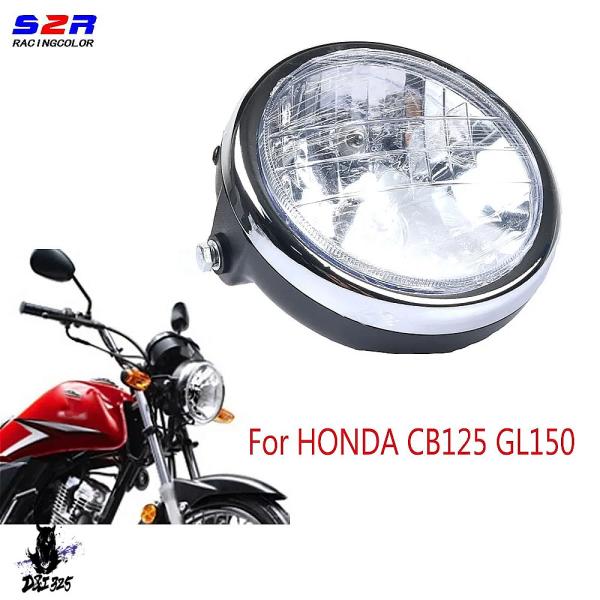 【互換品】 ホンダCB125 GL150 S2Rバイク クラシックラウンドヘッドライト 社外製