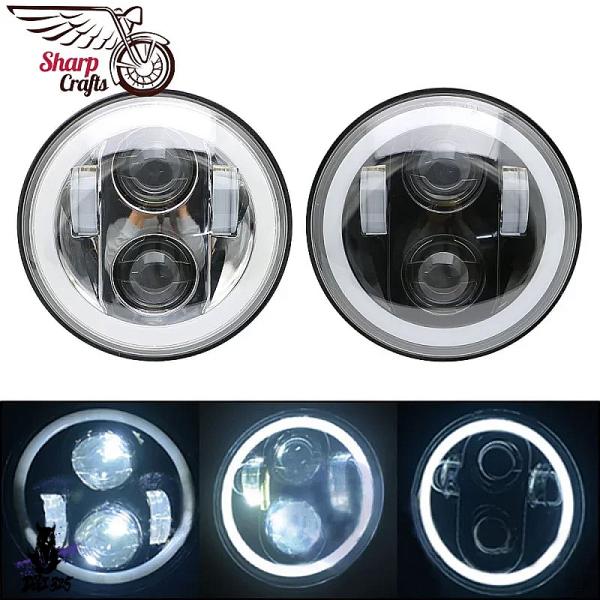 【互換品】 ハーレー LEDヘッドライトプロジェクター バイクアクセサリー 2016 以降 ダイナソ...