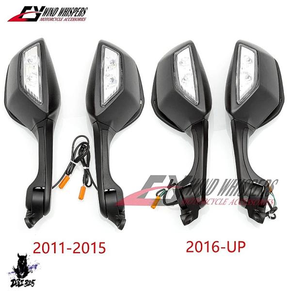 【互換品】 カワサキZX-10R 2011-2020用 バイクミラーとウインカー 社外製