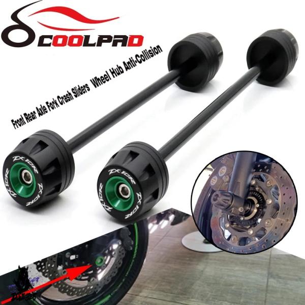 【互換品】 Kawasaki ZX-10R 2016-2020 バイクフロントリア車軸スライダー&amp;ホ...