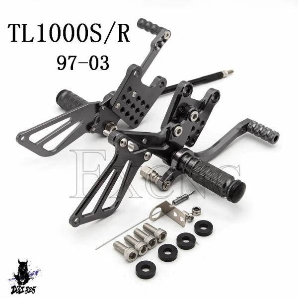 【互換品】 Suzuki TL1000R S アルミニウムフットレスト バイククイックシフター アジ...