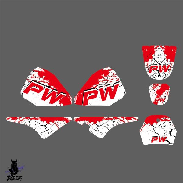 【互換品】 ヤマハ PW80 P80 スタイルグラフィック背景ステッカー 社外製