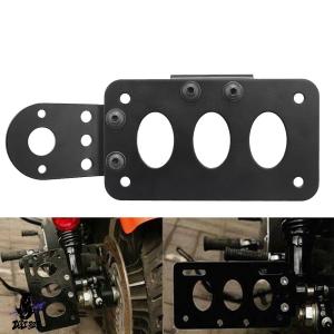 【互換品】 ハーレースポーツスター用チョッパーアクスル7.1インチ×3.9インチサポートナンバープレートブラケット 社外製
