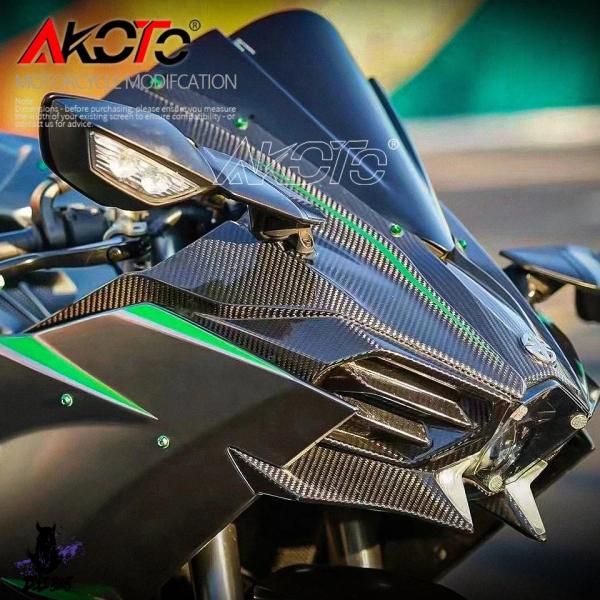 【互換品】 カワサキニンジャZX-25R ZX-10R LEDバイクウインカーライトミラー 社外製