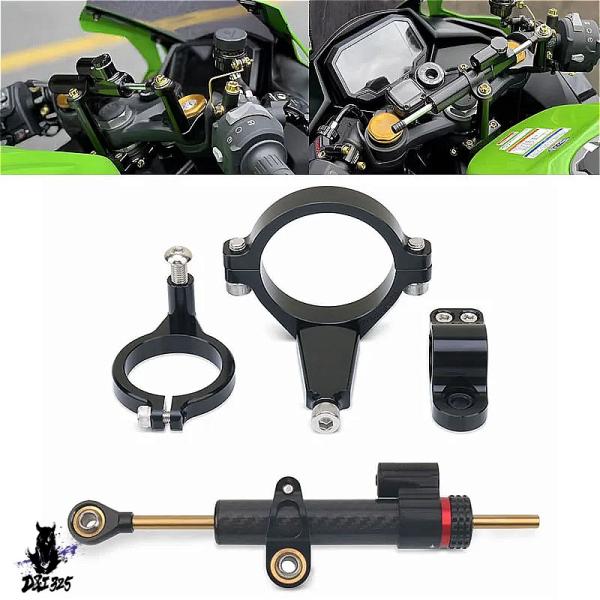 【互換品】 ニンジャZX-4R ZX-4RR ZX-25R用 調整可能ステアリングダンパー・スタビラ...