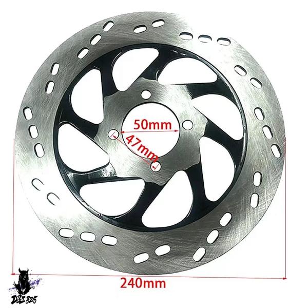 【互換品】 スズキ ディスクパーツ バイクブレーキローター 4ホール 240mm - GS125 G...