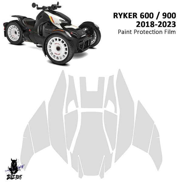 【互換品】 Can-Am Ryker 600 900 2018-2023用のバイクボディステッカーと...
