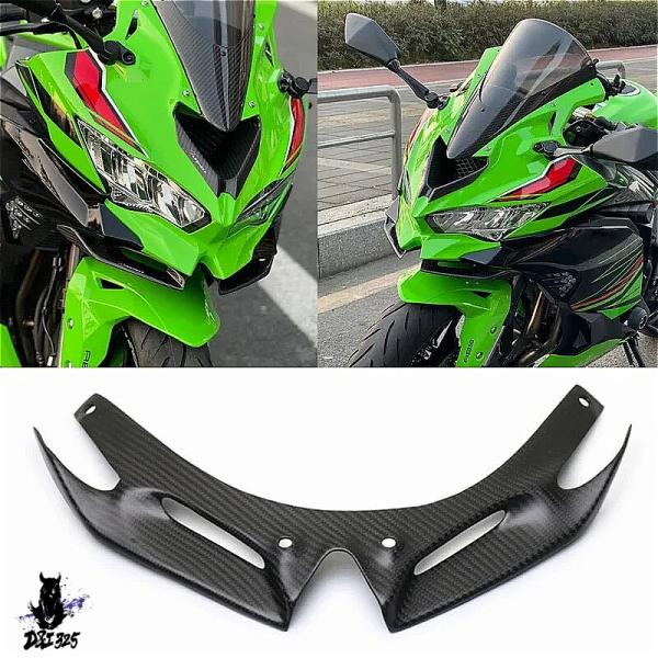 【互換品】 ZX-4R ZX-4RR ZX-25R用 カーボンファイバー製フロントフェアリングウィン...
