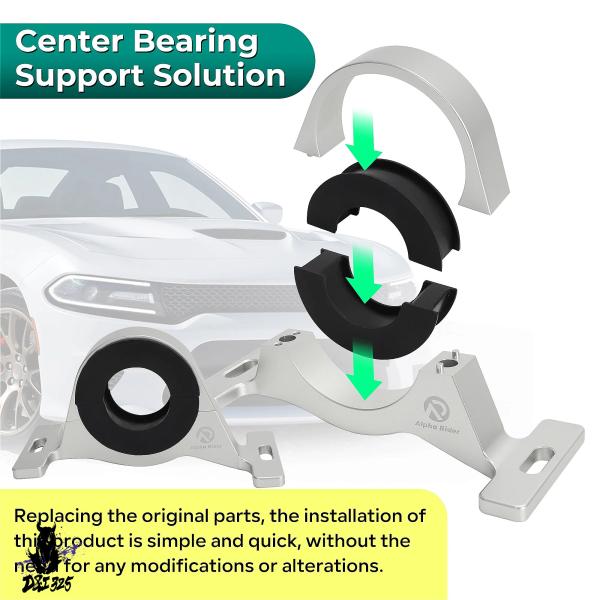 【互換品】 2015ダッジチャージャー &amp; チャレンジャー スキャットパック用 ドライブシャフトセン...