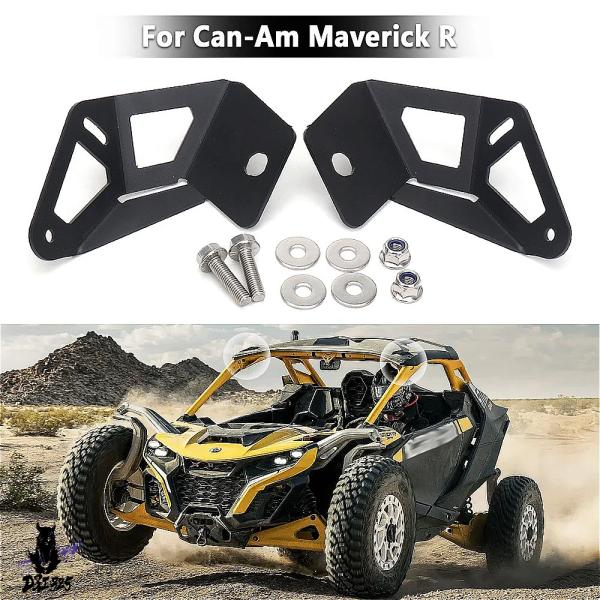 【互換品】 Can-am Maverick R 2024 LEDライト取り付けブラケットキットロー位...
