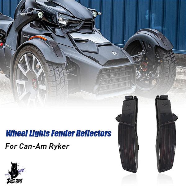 【互換品】 Can-am Ryker用 軽いまゆいりランニングライト ホイールアイブロウ 社外製