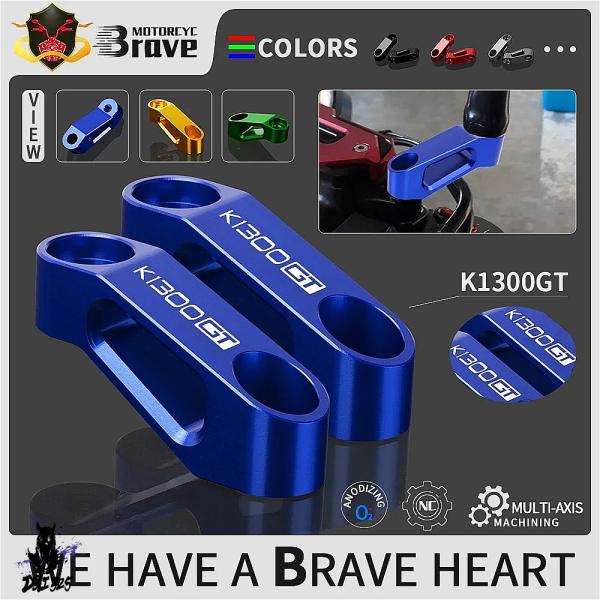 【互換品】 BMW K1300GT R S用アルミニウムバイクミラー拡張アダプタースペーサーK130...