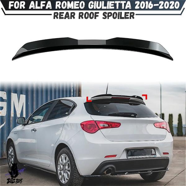 【互換品】 アルファロメオ ジュリエッタ 2016-2020 ABSカーリアリアスポイラーとリアスポ...