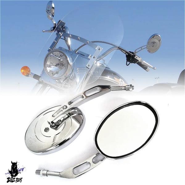 【互換品】 Android 250 スーパーライト タンク250 ミラーリアミラーセット 高品質ブラ...