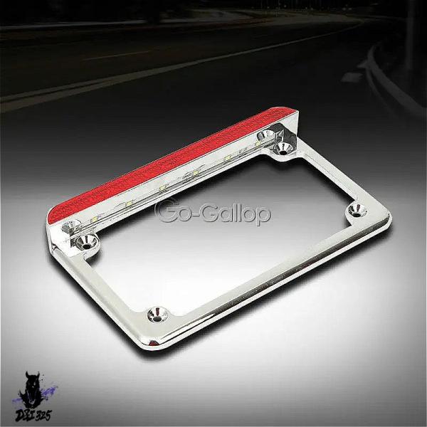 【互換品】 ハーレーダイナソフテイル スポーツスターXL LEDブレーキライト付き アルミバイクナン...