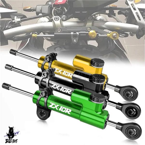 【互換品】 カワサキZX-10R2004-2007用 アジャスタブルステアリングダンパーブラケット取...