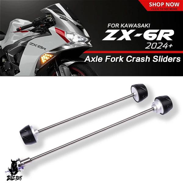 【互換品】 カワサキニンジャZX-6R636 2022用 フロントリアフォーククラッシュスライダーと...