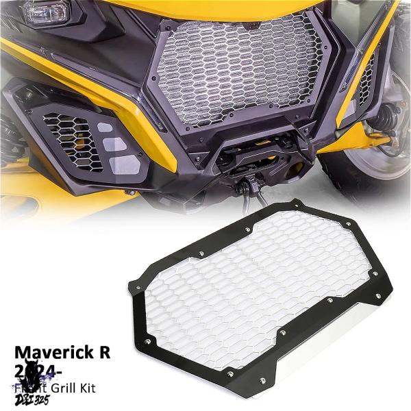 【互換品】 Can-am Maverick R UTVアクセサリーブラケットキット フロントメッシュ...