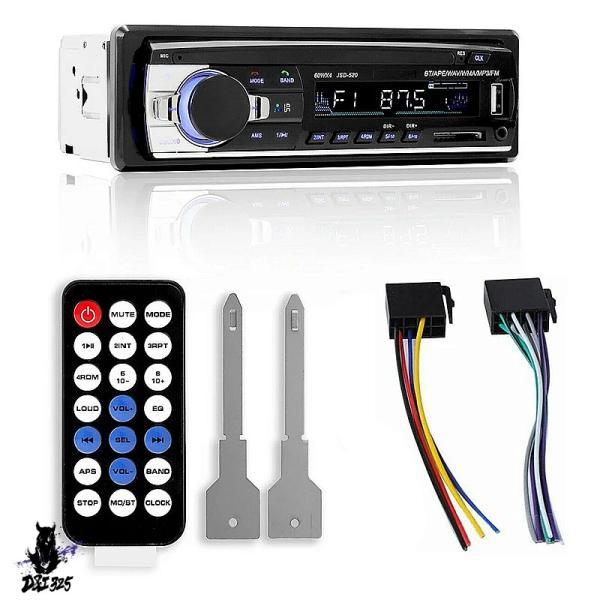 【互換品】 1 DIN 内蔵カーステレオオーディオ リモコン Bluetooth ハンズフリー FM...