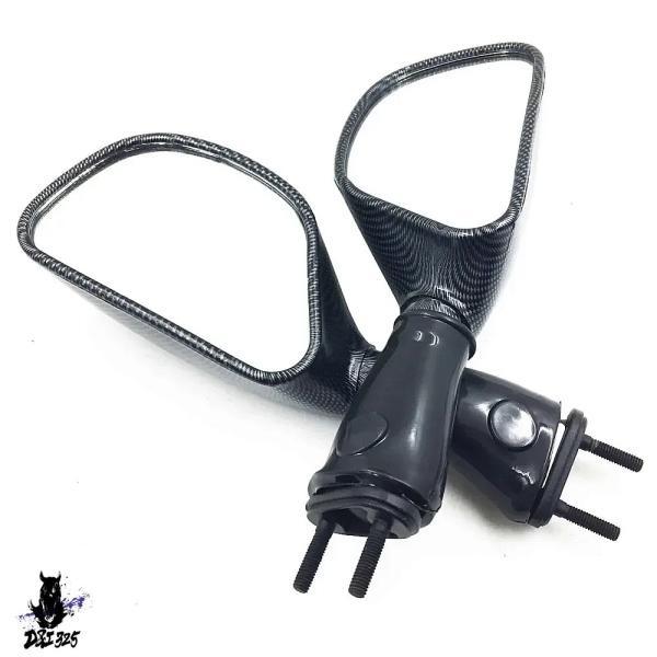 【互換品】 カワサキ ニンジャZX6R ZX9R 650R用 レーシングミラー 互換品バイクパーツ ...