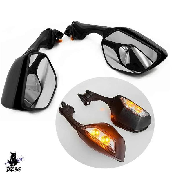 【互換品】 カワサキニンジャZX10R 20162020 用LEDウインカーバックミラーパーツ 社外...