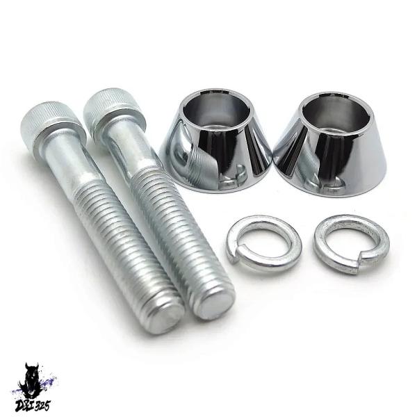 【互換品】 ハーレービッグツイン及びスポーツスター用ライザーボルトワッシャーコーンキット1 2インチ...