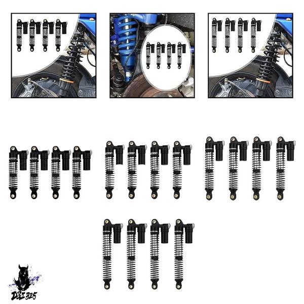 【互換品】 TRX4トラクスフォーの1 18スケールのダートピットバイク用のショックアブソーバーコイ...