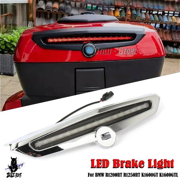 【互換品】 ブラッククロームLEDブレーキライトトップケース バイクアクセサリー BMW k1600...