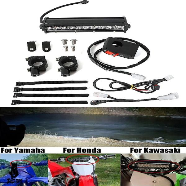 【互換品】 LEDヘッドライトキット 7/8インチ アップグレード版 バイク カワサキklx110 ...