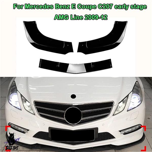 【互換品】 メルセデスベンツ フロントロアバンパー チンリップ スプリッター スポイラー ディフュー...