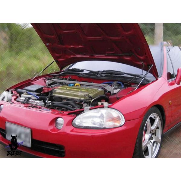 【互換品】 ホンダCR-Xデルソル 1992-1998用 フロントボンネットガススプリングショック吸...