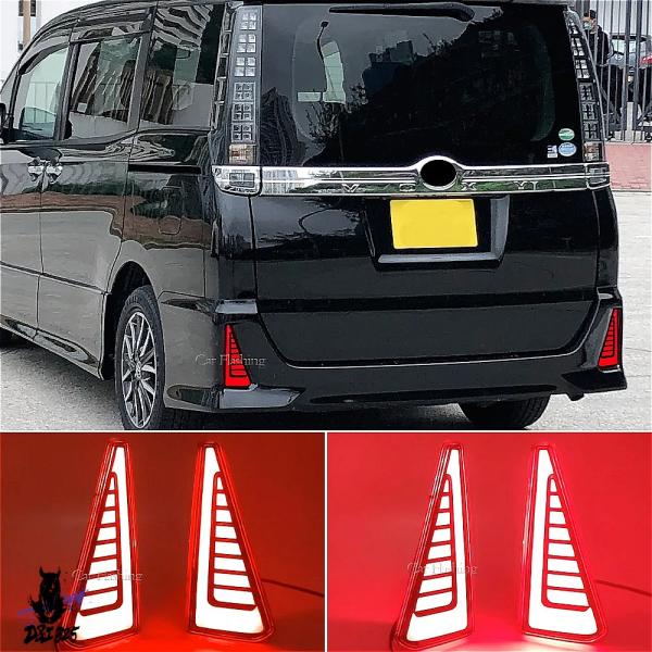 【互換品】 トヨタ ノワール 80シリーズ LEDカーリアフォグライト・ブレーキライト・自動ブレーキ...