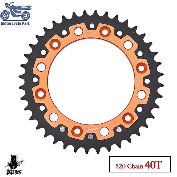 【互換品】 KTM スーパーモタードバイク用リアスプロケット 40T 250 300 520 EXC...