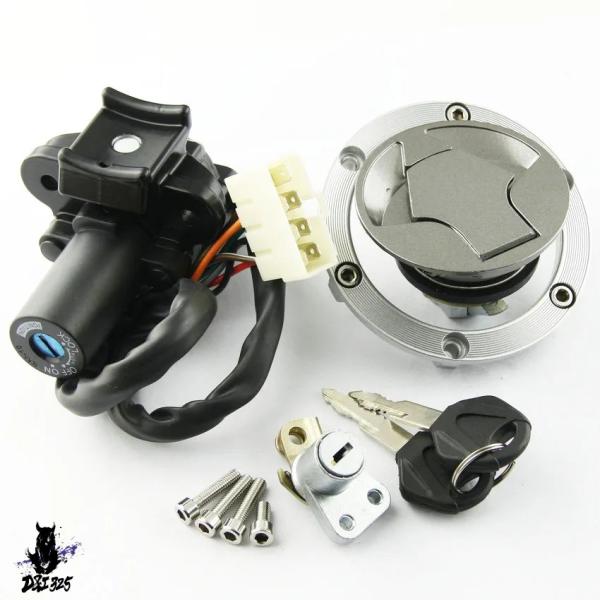 【互換品】 バイク点火スイッチ燃料タンクキャップカワサキ EX250 ニンジャ 250 EX300 ...