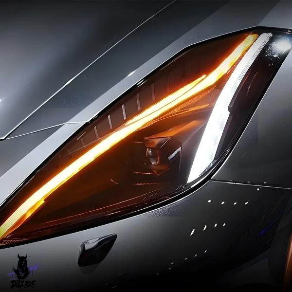 【互換品】 Corvette c7 2014-2019 自動LEDヘッドライト ヘッドライトアセンブ...