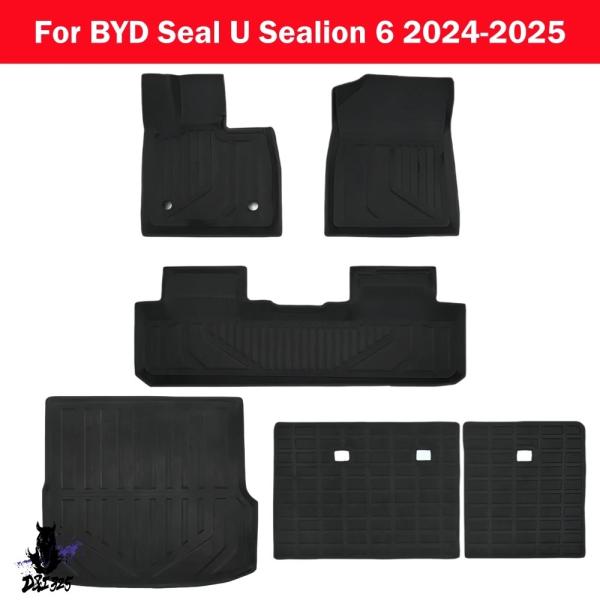 【互換品】 3Dフロアマット byd seal u sealion 6 rhd 2024 2025 ...