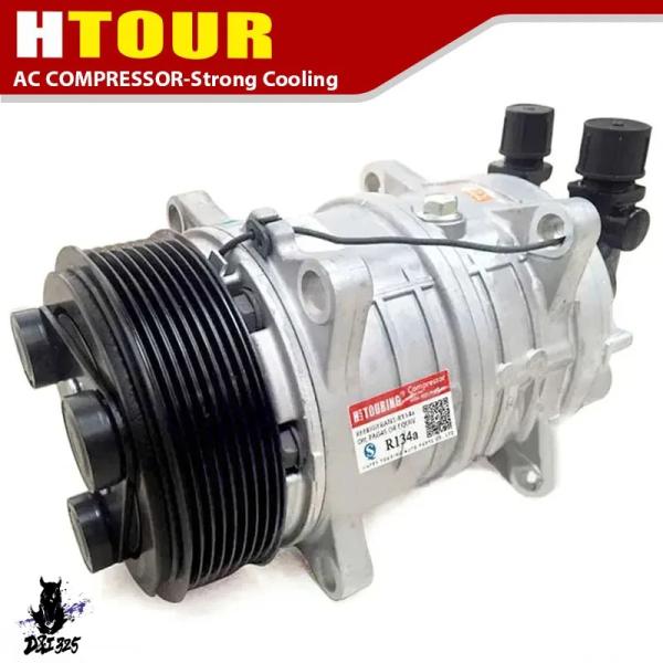 【互換品】 AC A/Cコンプレッサー PV8 12V Zexel TM16 HDコンプレッサー 汎...