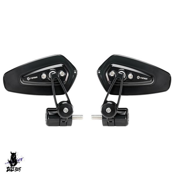 【互換品】 バイクバーエンドミラー Kawasaki Ninja125 Ninja250 Ninja...