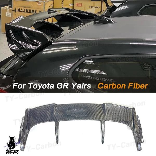 【互換品】 ハイト品質リアスポイラートヨタ GR ヤリスリアルカーボンリアルーフスポイラーリアウイン...