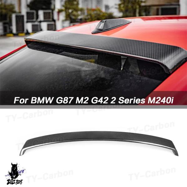 【互換品】 Dry Carbon Fiber Car Rear Roof Trunk Spoiler...