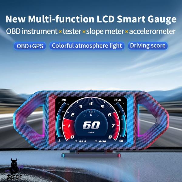 【互換品】 HUD P26 OBD + GPS + 傾斜計デジタルヘッドアップディスプレイ自動車カー...