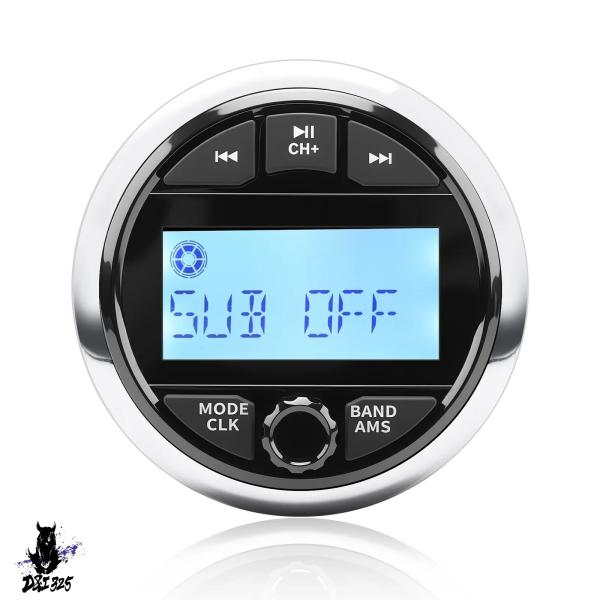 【互換品】 防水マリンステレオボートラジオプレーヤー MP3 Bluetooth FM AM RDS...