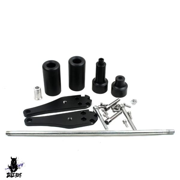 【互換品】 バイク 2006-2007 カワサキ ZX10R ZX-10R 黒ノーカットフレームスラ...