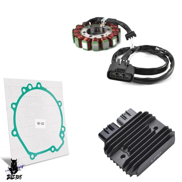 【互換品】 整流器レギュレーターステーターコイルガスケットキット Kawasaki Ninja ZX...
