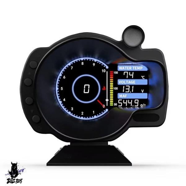 【互換品】 デジタルディスプレイ OBDII メーターダッシュボード速度 RPM 水温電圧ゲージ 車...
