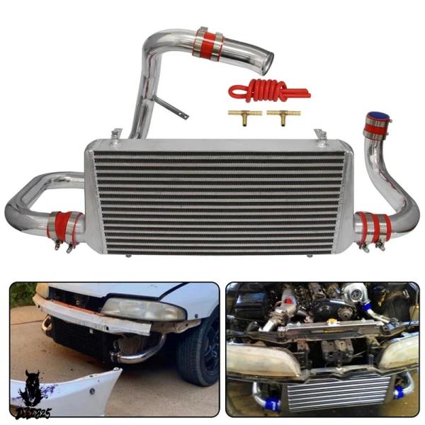 【互換品】 日産スカイライン アルミニウムインタークーラーパイプキット 青 黒 赤 r32 r33 ...