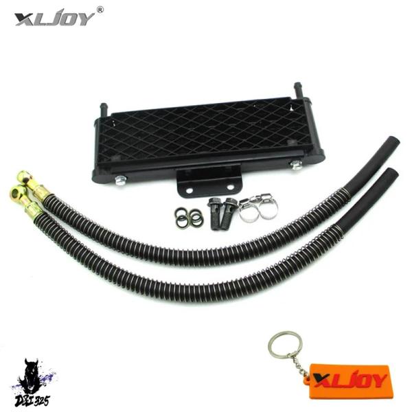 【互換品】 M10x1.25 高流量ラジエーターオイルクーラー 125cc 140cc 149cc ...
