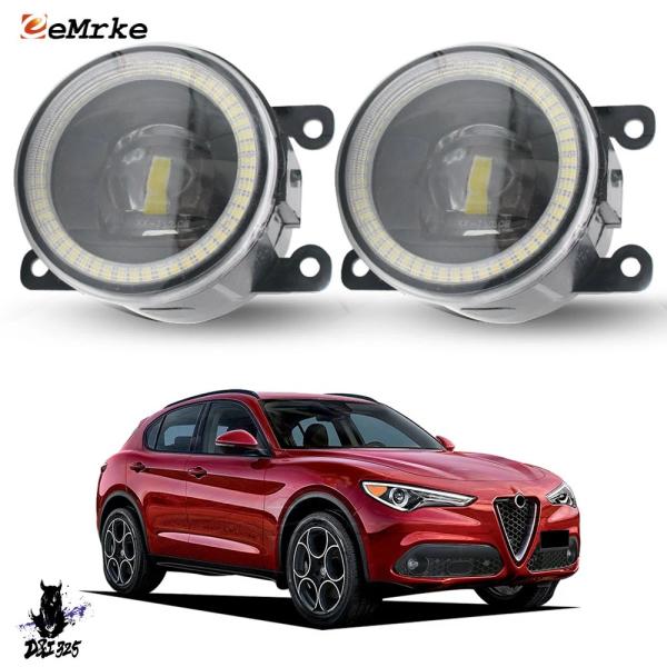【互換品】 アルファロメオステルヴィオ949 2017-2021 カットラインレンズLEDフォグライ...